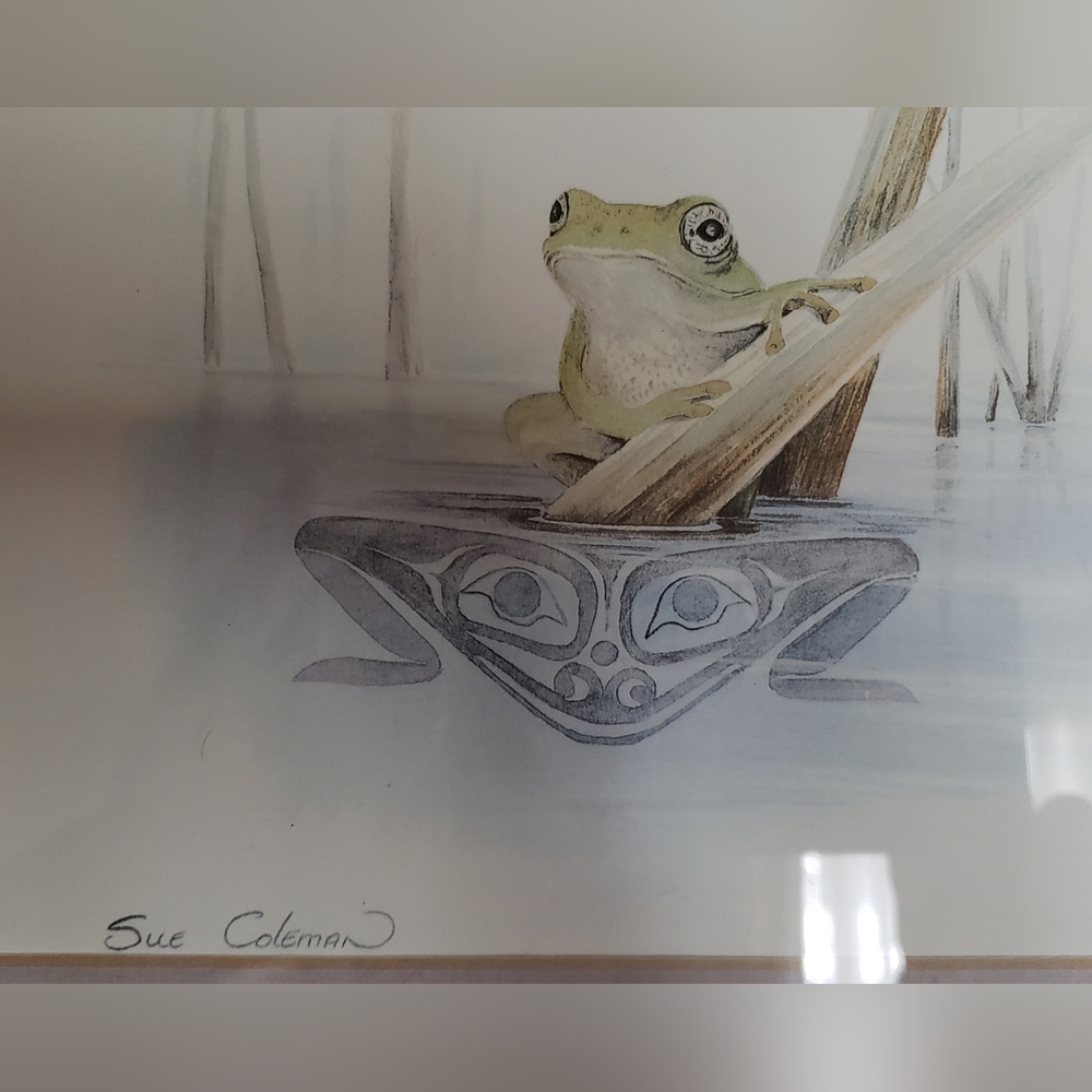 Island Art Frog Print by Sue Coleman